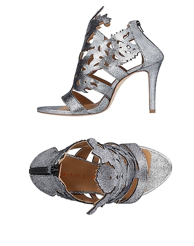 MARC ELLIS Sandals Silver Soft Leather