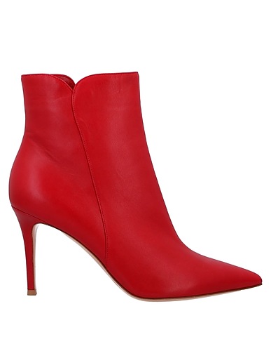 GIANVITO ROSSI Stiefelette Rot Leder