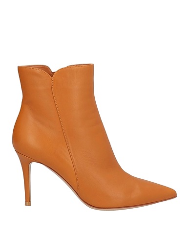 GIANVITO ROSSI ショートブーツ キャメル 革（なめし加工）