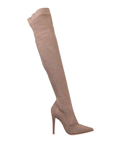 GIANVITO ROSSI Boots Light brown Textile fibres