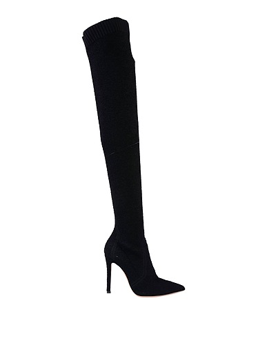 GIANVITO ROSSI Stivali Nero Fibre tessili