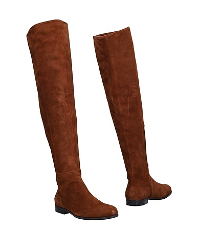 PAVIN Bottes Chocolat Cuir