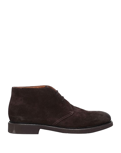 DOUCAL'S Ankle boot Dark brown Soft Leather