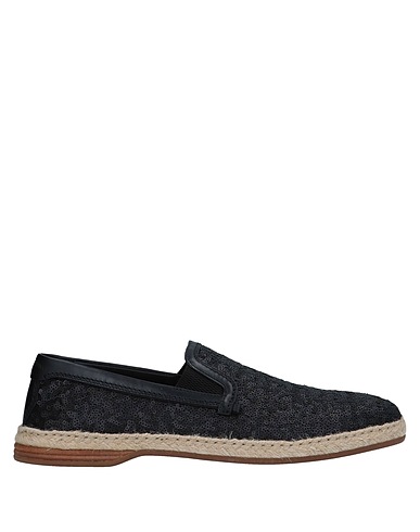 DOLCE&GABBANA Loafers Black 74% Polyester, 26% Calfskin