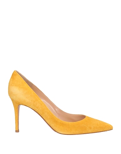 GIANVITO ROSSI Court Marigold Chamois leather