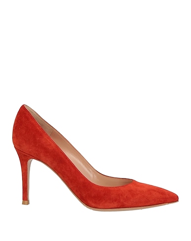 GIANVITO ROSSI Court Rust Chamois leather