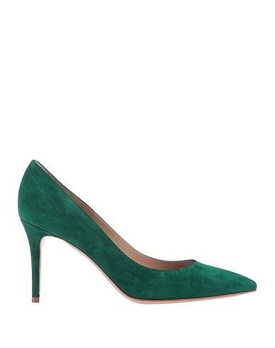 GIANVITO ROSSI Décolleté Verde smeraldo Pelle di camoscio