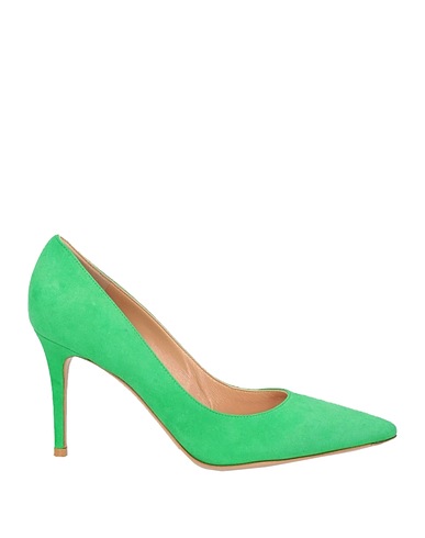 GIANVITO ROSSI Court Green Chamois leather