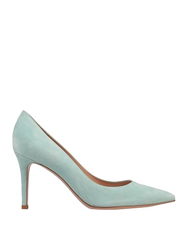 GIANVITO ROSSI Court Light green Chamois leather
