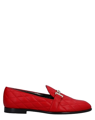 TOD'S Loafers Red Leather