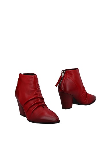 HALMANERA Ankle boot Red Soft Leather