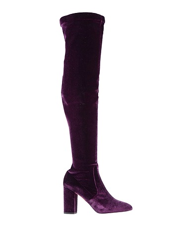 AQUAZZURA Boots Mauve Textile fibres