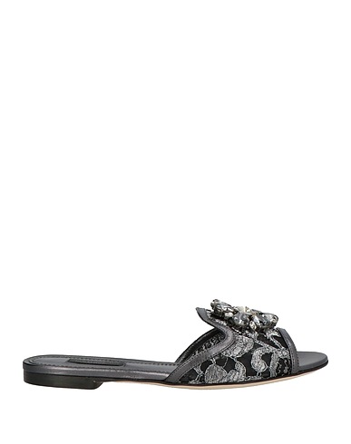 DOLCE&GABBANA Sandals Grey Textile fibres