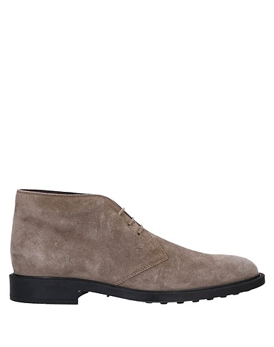 TOD'S Stiefelette Hellgrau Leder