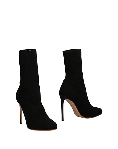 FRANCESCO RUSSO Ankle boot Black Textile fibres