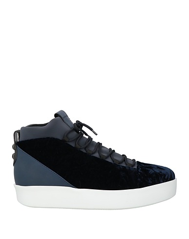 ALEXANDER SMITH Sneakers Blu notte Pelle, Fibre tessili