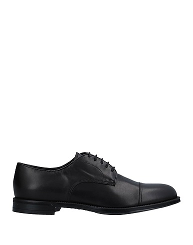 DOUCAL'S Laced shoes Black Calfskin