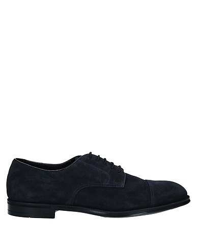 DOUCAL'S Laced shoes Midnight blue Leather