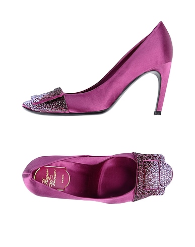ROGER VIVIER Pump Purple Textile fibers