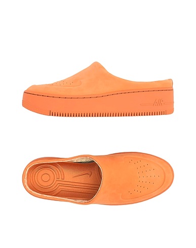 NIKE Mules and clogs AIR FORCE 1 LOVER
 Orange 100% Soft Leather