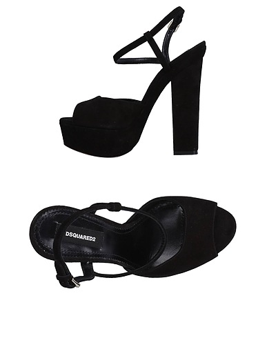 DSQUARED2 Sandals Black Leather