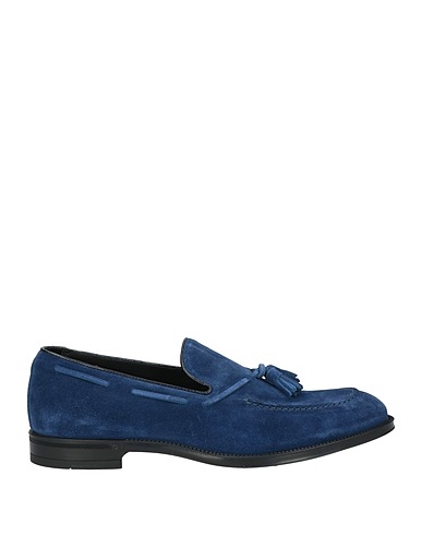 DOUCAL'S Loafers Navy blue Soft Leather