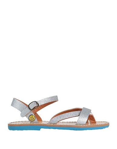 GOLDEN GOOSE Sandalen Silber Leder
