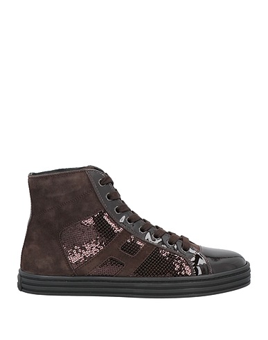 HOGAN REBEL Sneakers Dunkelbraun Leder