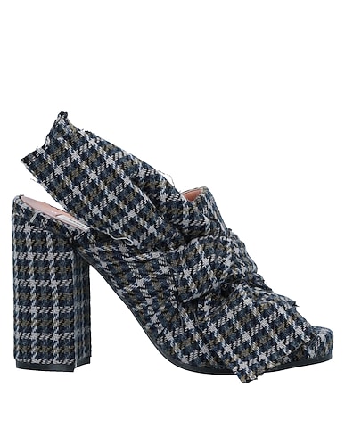 SUOLI Sandals Midnight blue Textile fibres