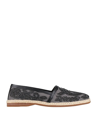DOLCE&GABBANA Espadrilla Gris 81% Algodón, 19% Piel de ternera