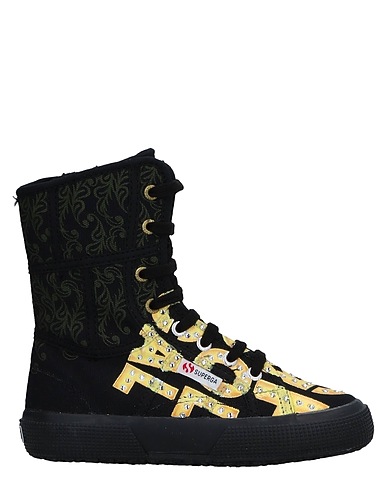 SUPERGA Canvas trainers  Black Textile fibres
