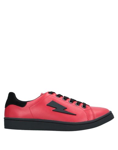 Shop Neil Barrett Woman Sneakers Red Size 8 Soft Leather