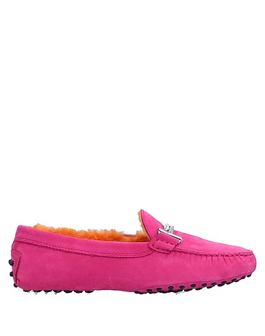 TOD'S Loafers Fuchsia Shearling