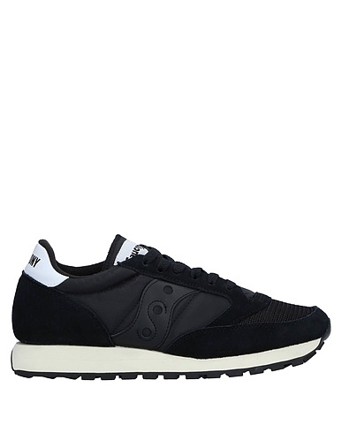 SAUCONY Sneakers Black Soft Leather, Textile fibres