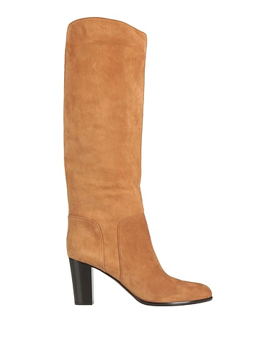 SERGIO ROSSI Boots Camel Leather