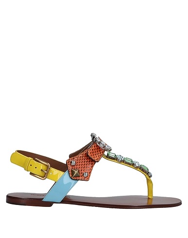 DOLCE&GABBANA Infradito Ruggine 60% Ayers, 40% Pelle di vitello