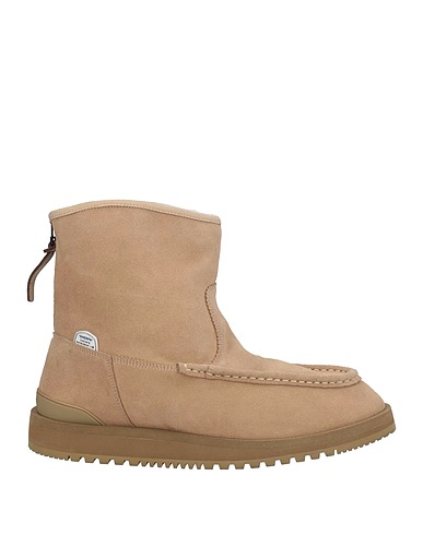 SUICOKE Ankle boot Beige Cow leather, Shearling