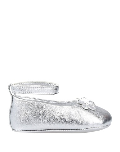DOLCE&GABBANA Schuhe für Neugeborene Silber Lammleder