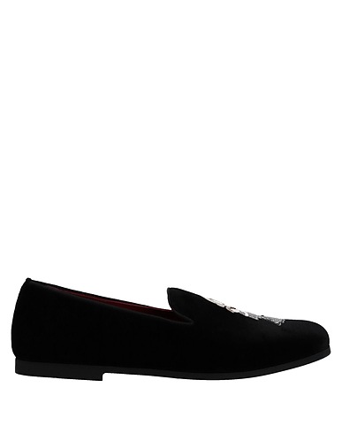 DOLCE&GABBANA Formal shoes Black 69% Viscose, 16% Calfskin, 15% Silk