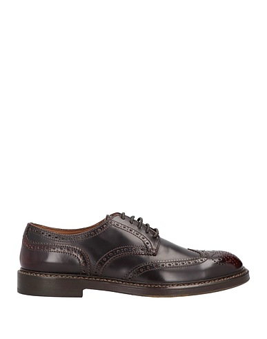 DOUCAL'S Laced shoes Chocolate brown 100% Calfskin