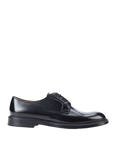 DOUCAL'S Laced shoes Black 100% Calfskin