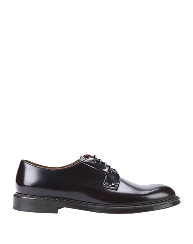 DOUCAL'S Laced shoes Dark brown 100% Calfskin