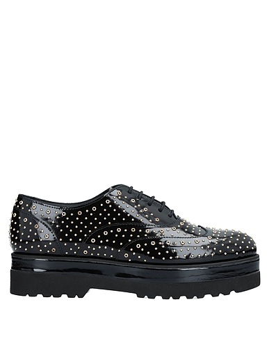HOGAN Laced shoes Black Leather