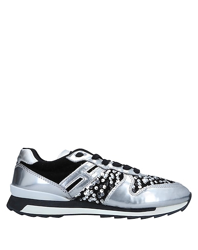 HOGAN REBEL Sneakers Silver Leather