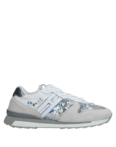 HOGAN REBEL Sneakers White Textile fibers, Leather