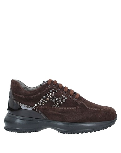 HOGAN Sneakers Dark brown Leather