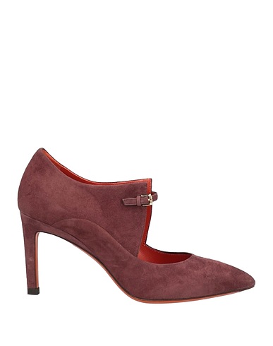 SANTONI Pump Plum Leather