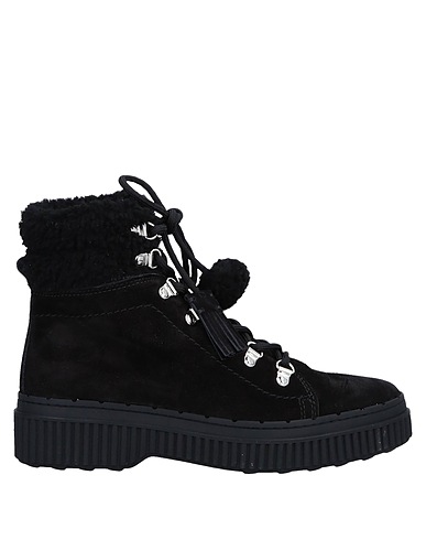 TOD'S Stiefelette Schwarz Lammleder, Schaffell