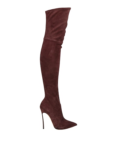 CASADEI Boots Dark brown Leather
