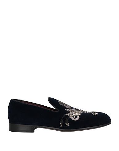 DOLCE&GABBANA Mocassins Bleu marine 100% Coton